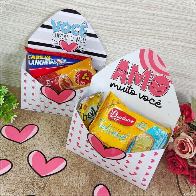 Arquivo Corte Caixa Envelope Dia dos Namorados