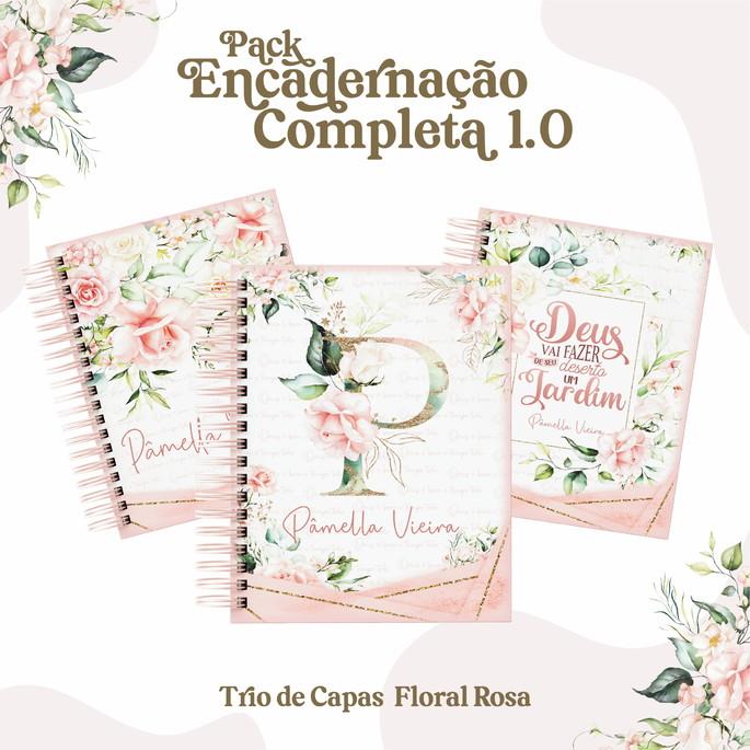 Arquivo Digital Capa Caderno e Agenda Floral