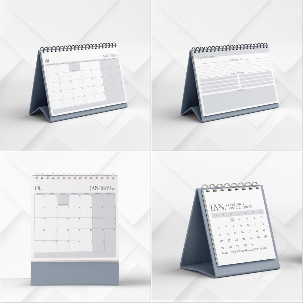Arquivo Digital Calendário de Mesa A5 2025