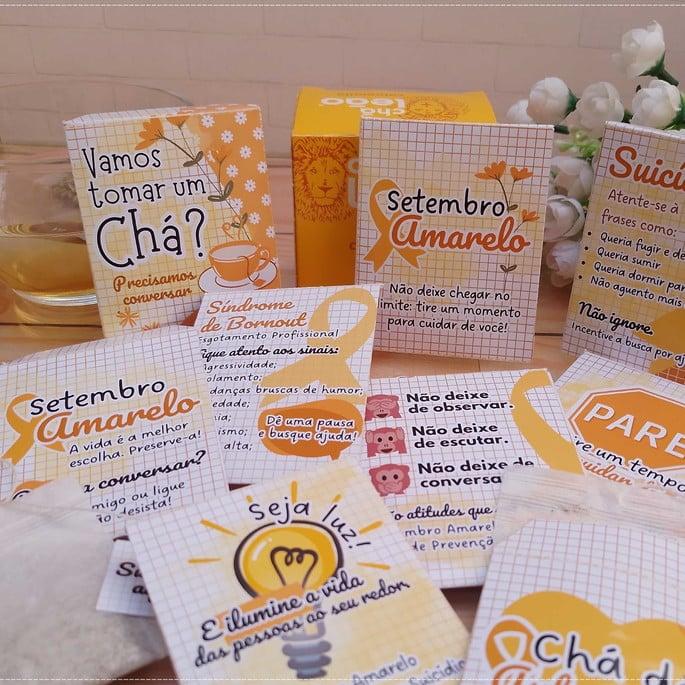 Arquivo Digital Embalagem Chá Setembro Amarelo