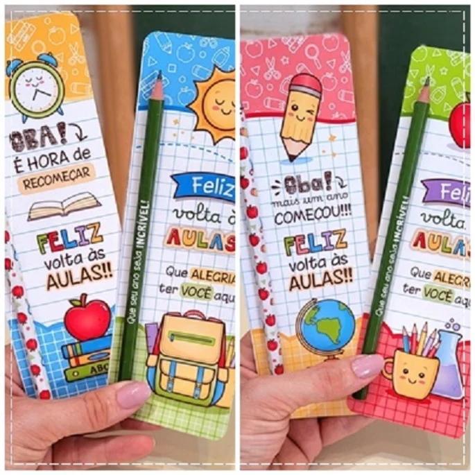 Arquivo Digital Cartão Lápis Volta as Aulas