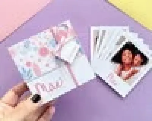 Arquivo Corte Fotos Polaroid Dia das Mães