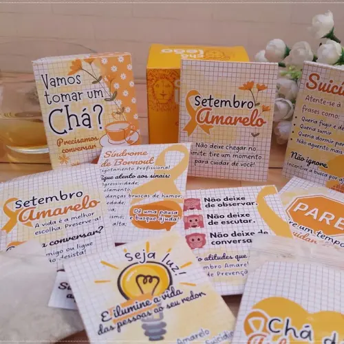 Arquivo Digital Embalagem Chá Setembro Amarelo