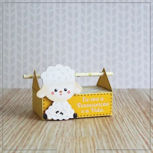 Arquivo Corte Caixa Cordeiro Páscoa