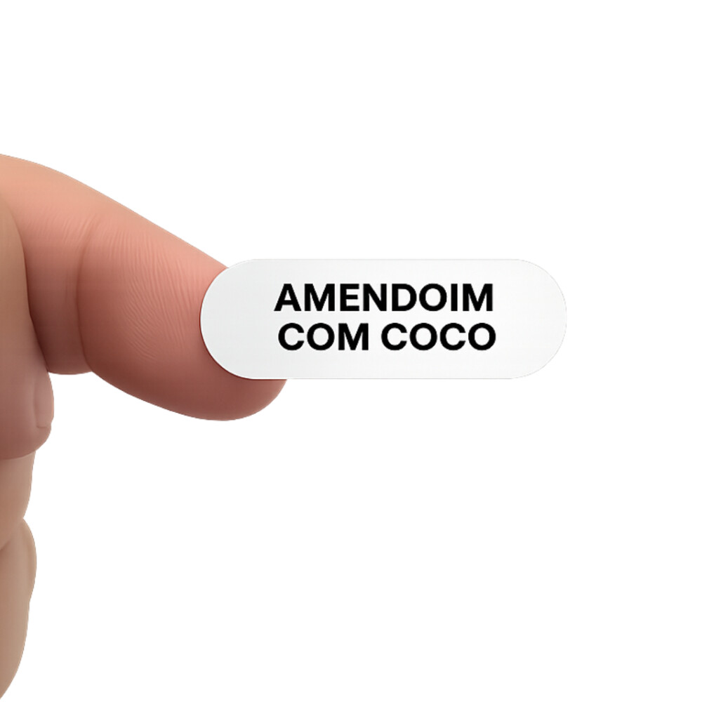 500 Adesivos 1cmx3cm - Personalizados