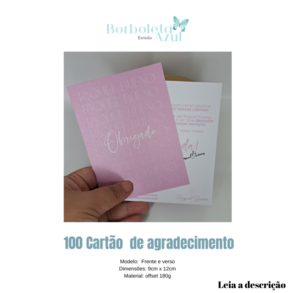 100 CARTÕES- FRENTE VERSO -OFFSET 180G -PERSONALIZADO
