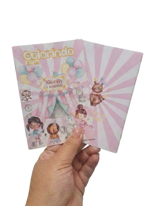 Mini Livrinho de Colorir Personalizado