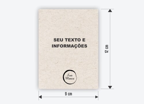100 CARTÕES 180g - RECICLATO - FRENTE - PERSONALIZADO