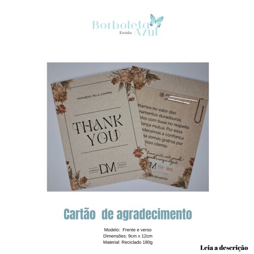 100 CARTÕES- FRENTE VERSO -RECICLADO 180G -PERSONALIZADO