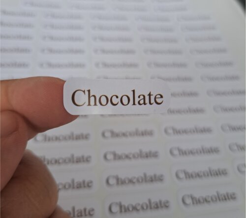 500 Adesivos 1cmx3cm - Personalizados