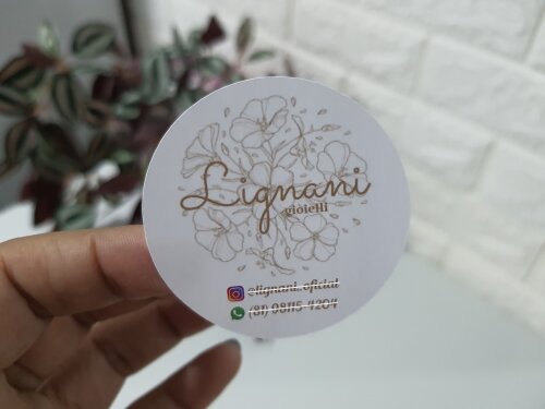 40 Adesivos Redondo - Personalizado - 5cm -