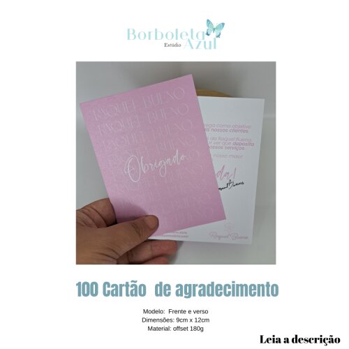 100 CARTÕES- FRENTE VERSO -OFFSET 180G -PERSONALIZADO