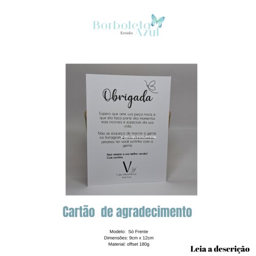 100 CARTÕES - OFFSET 180g  - FRENTE - PERSONALIZADO