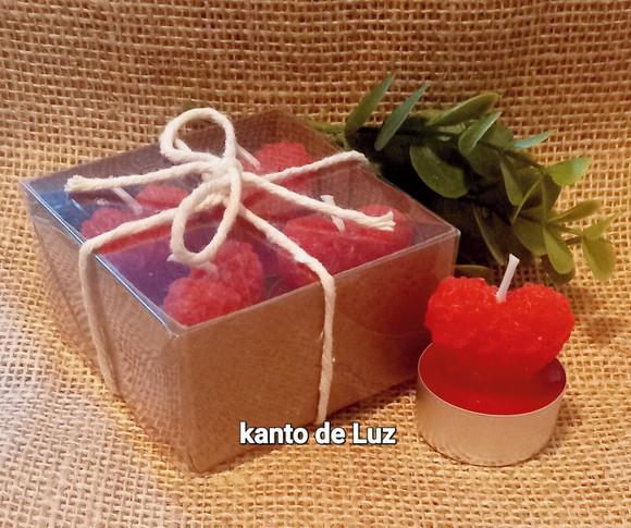 Caixa Vela Coração Aromatizado