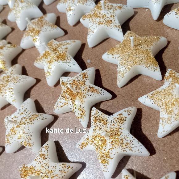 Kit 4 Vela com Glitter