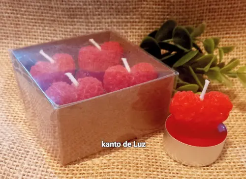Caixa Vela Coração Aromatizado
