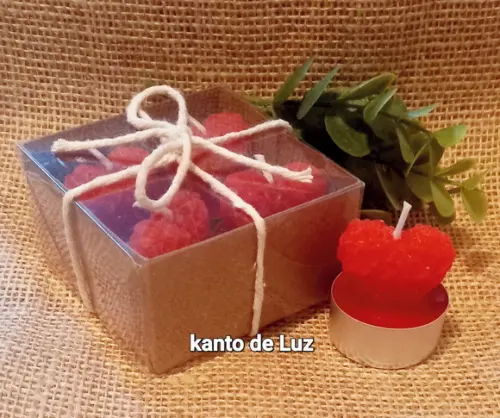 Caixa Vela Coração Aromatizado