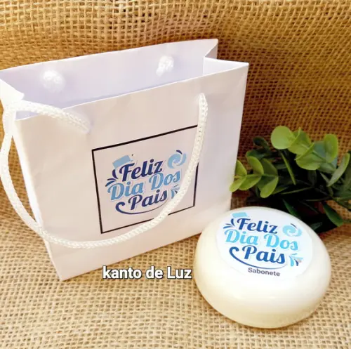 Lembrancinha Sacolinha Sabonete Dia dos Pais