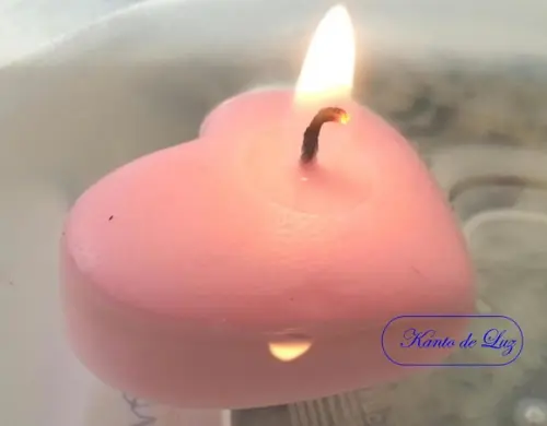 Vela Coração Flutuante