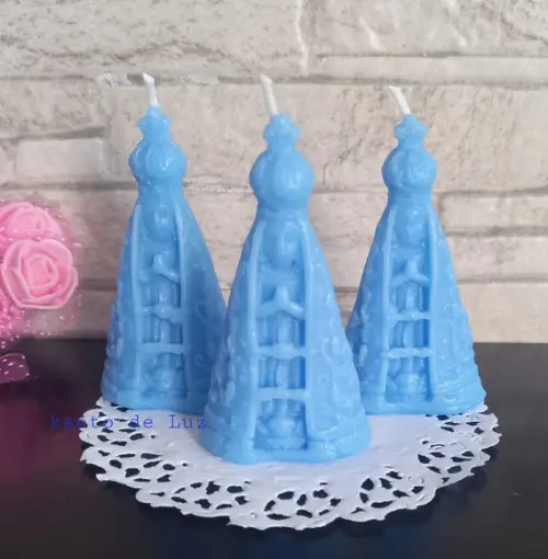 Vela Nossa Senhora Aparecida Azul