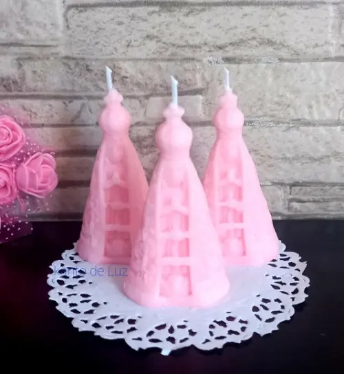 Vela Nossa Senhora Aparecida Rosa