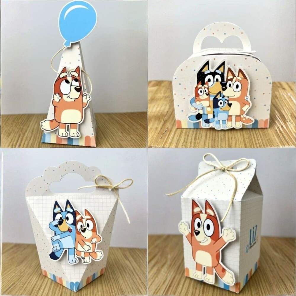 Kit Caixinhas Personalizadas para Festa BLUEY MENINO e MENINA par