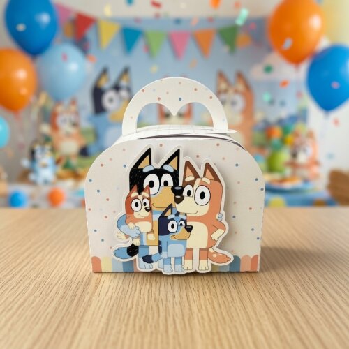 Kit Caixinhas Personalizadas para Festa BLUEY MENINO e MENINA par