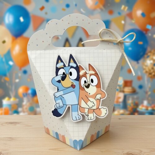 Kit Caixinhas Personalizadas para Festa BLUEY MENINO e MENINA par