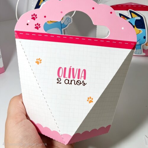Kit Caixinhas Personalizadas para Festa BLUEY MENINA para Decora?
