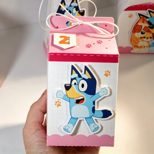 Kit Caixinhas Personalizadas para Festa BLUEY MENINA para Decora?