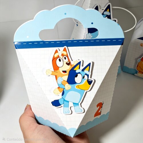 Kit Caixinhas Personalizadas para Festa BLUEY MENINO para Decora?