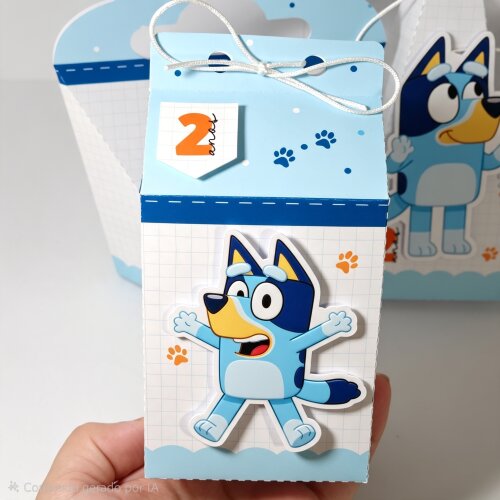 Kit Caixinhas Personalizadas para Festa BLUEY MENINO para Decora?