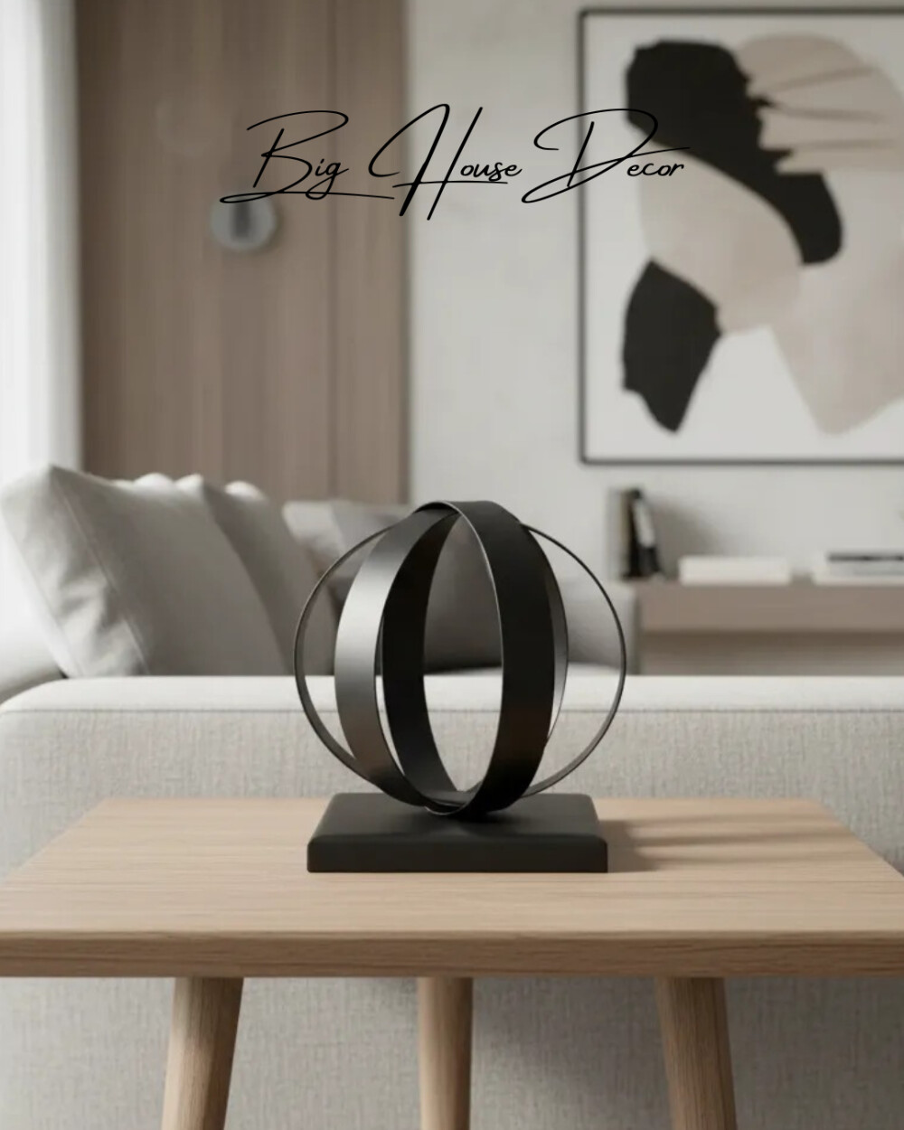 Escultura de mesa metal modelo ESFERA varias cores