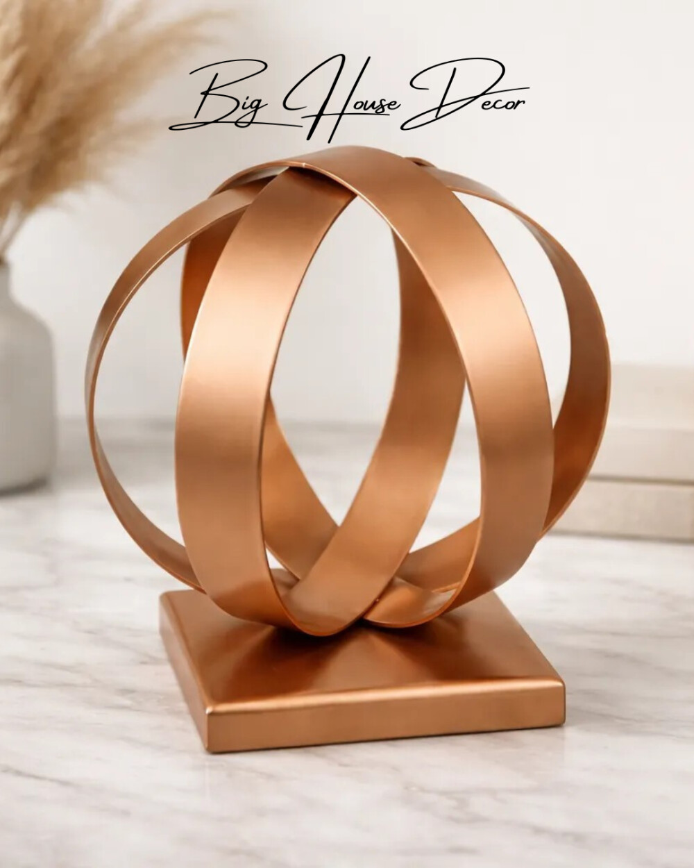 Escultura de mesa metal modelo ESFERA varias cores