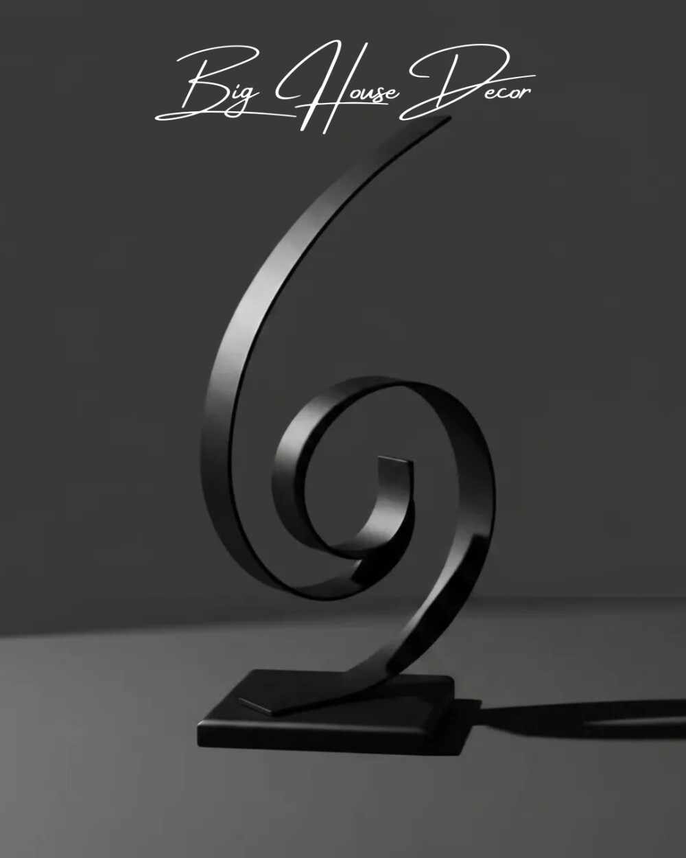 Escultura de mesa metal modelo CICLOS varias cores