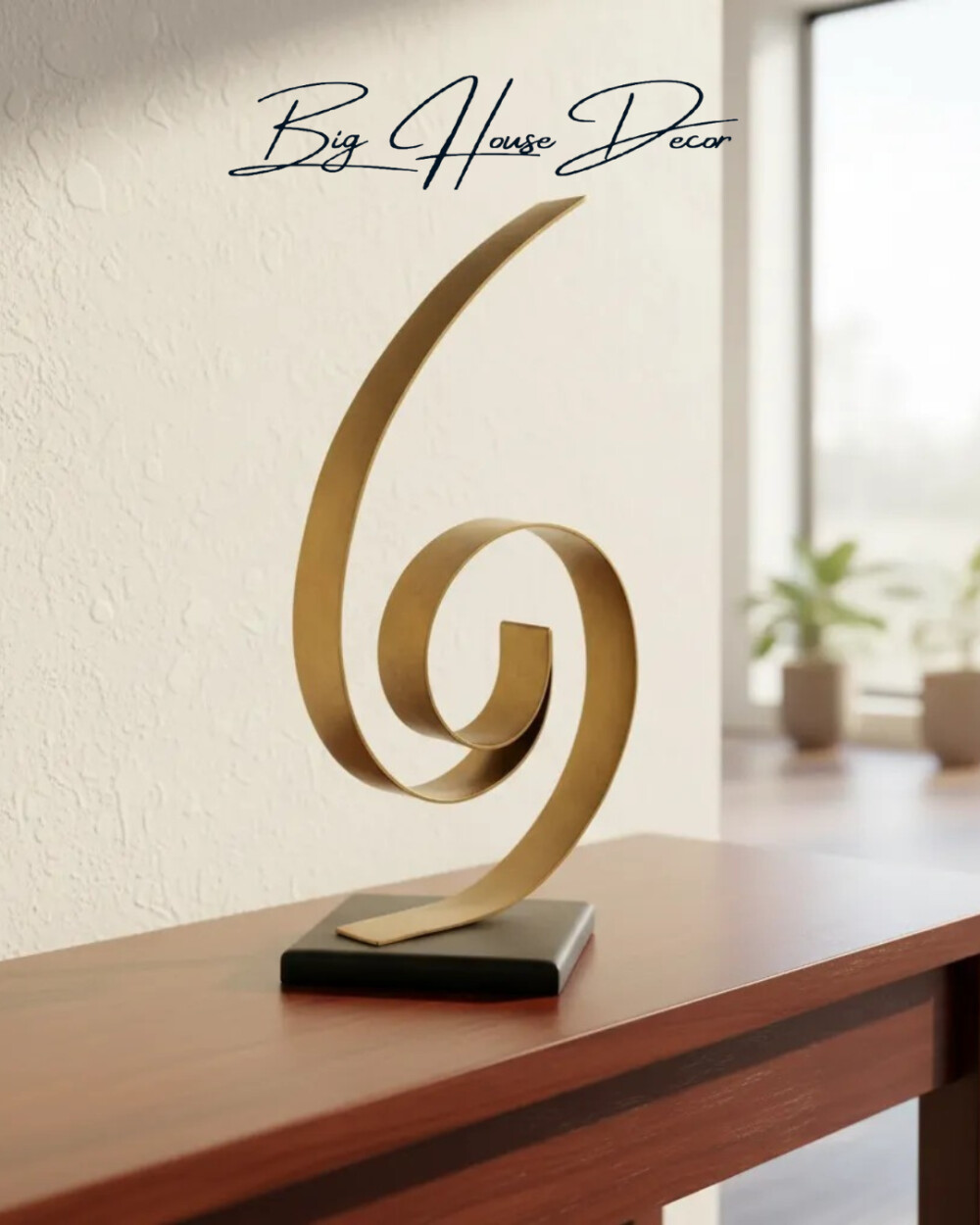 Escultura de mesa metal modelo CICLOS varias cores