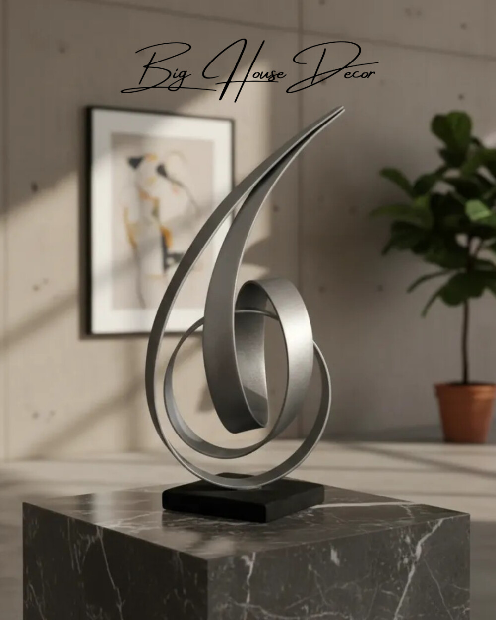 Escultura de mesa metal modelo ORBITAL varias cores