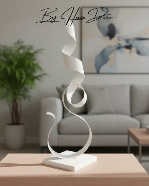 Escultura de mesa metal modelo MOVIE varias cores