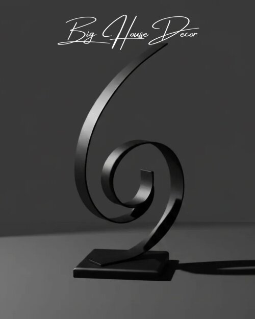 Escultura de mesa metal modelo CICLOS varias cores