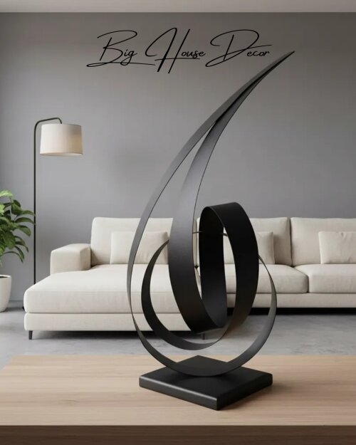 Escultura de mesa metal modelo ORBITAL varias cores