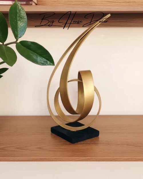 Escultura de mesa metal modelo ORBITAL varias cores