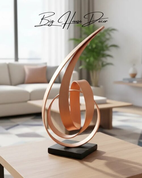 Escultura de mesa metal modelo ORBITAL varias cores