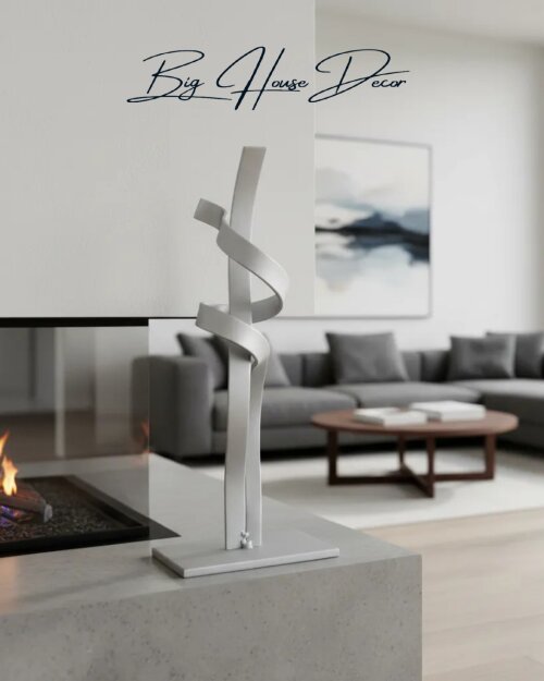 Escultura de mesa metal mini modelo CORPUS varias cores