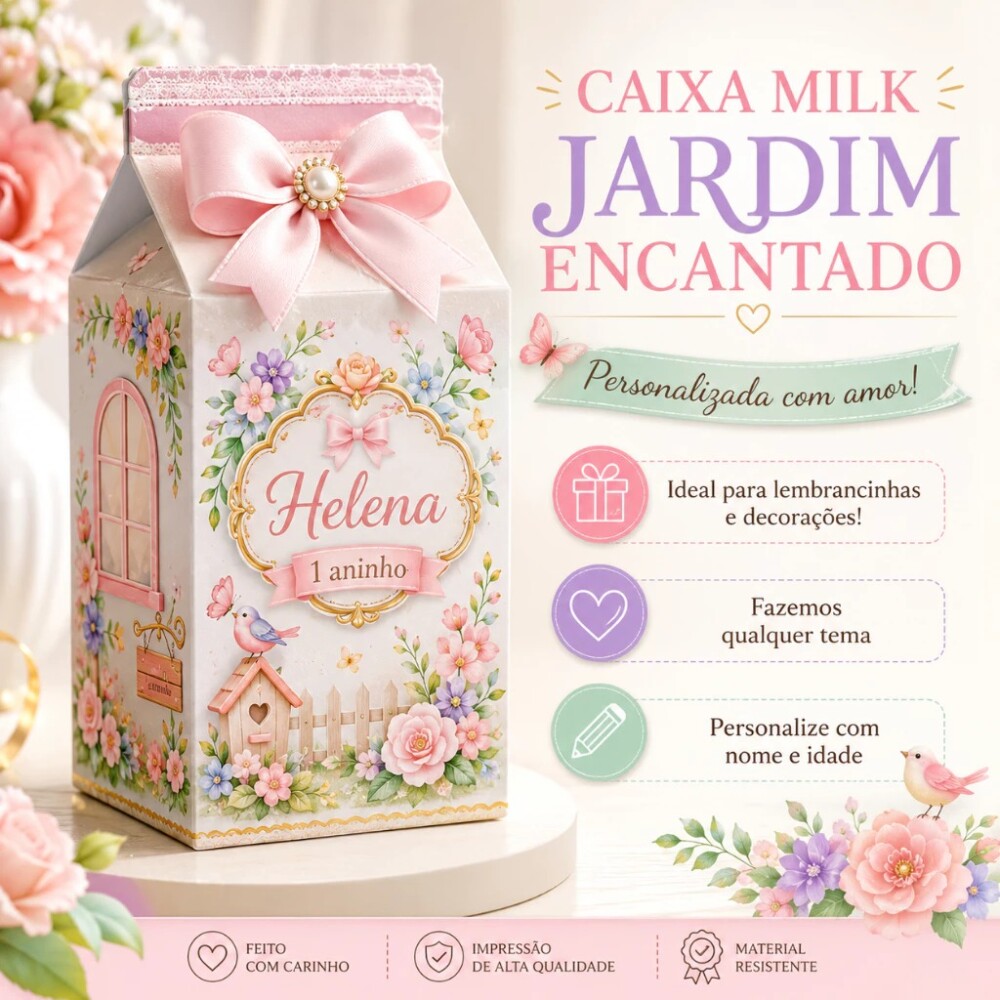 Envio Rápido-Kit Caixinha Milk Personalizada-Todos os temas-Pegu