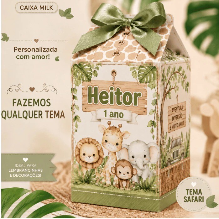 Envio Rápido-Kit Caixinha Milk Personalizada-Todos os temas-Pegu