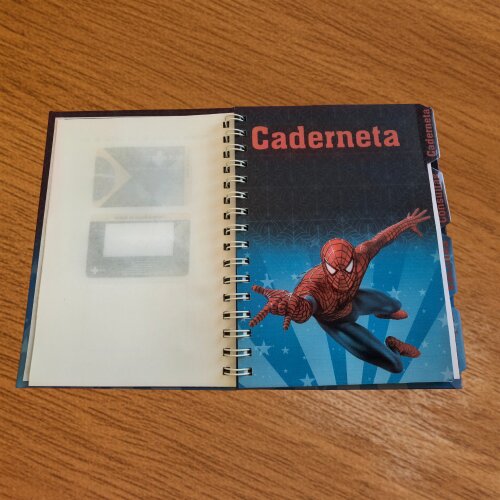 Caderneta de Saúde Personalizada - Tema Homem Aranha