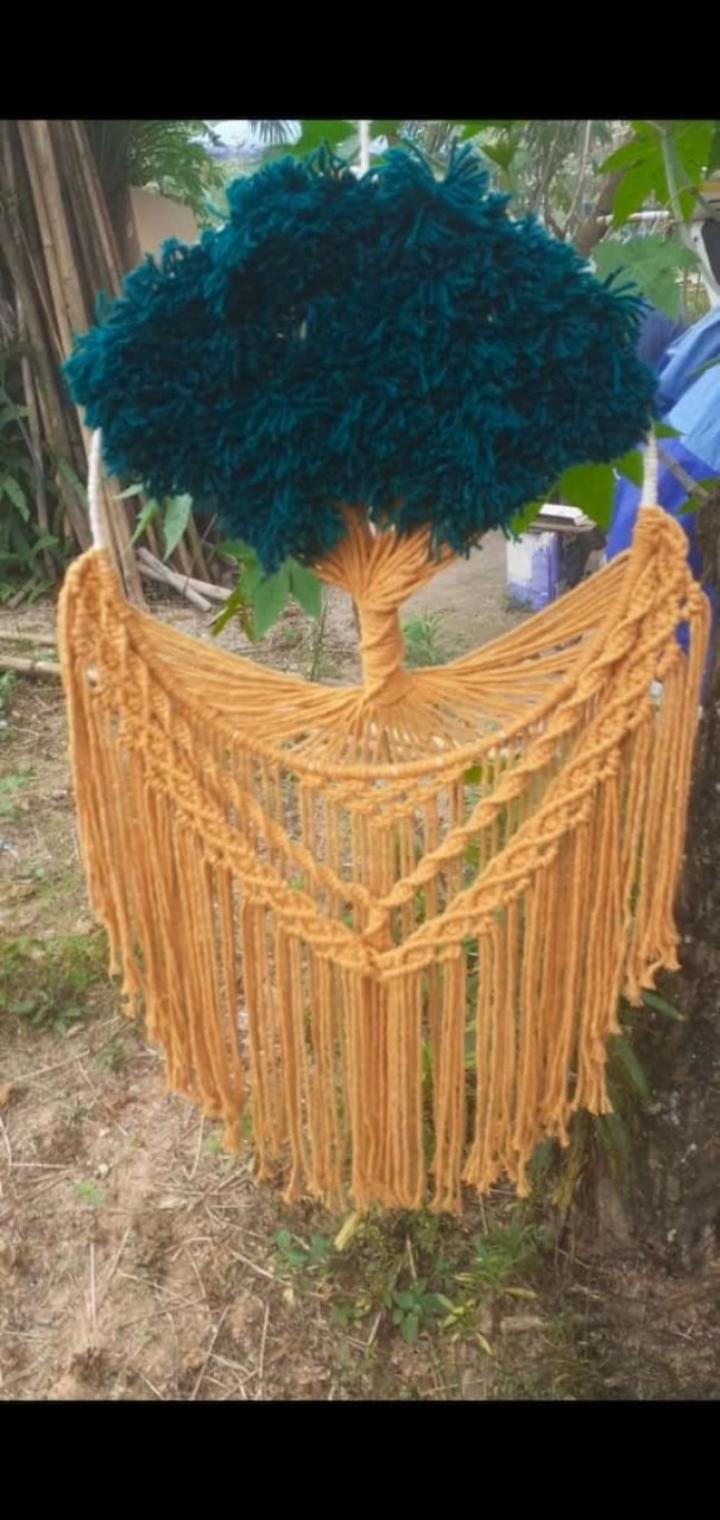 Arvore da vida em macrame