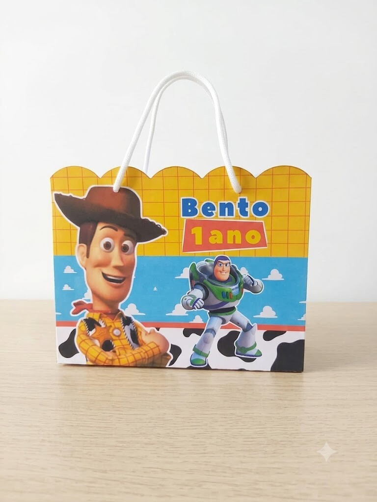 SACOLA PERSONALIZADA LEMBRANÇA ANIVERSÁRIO TOY STORY