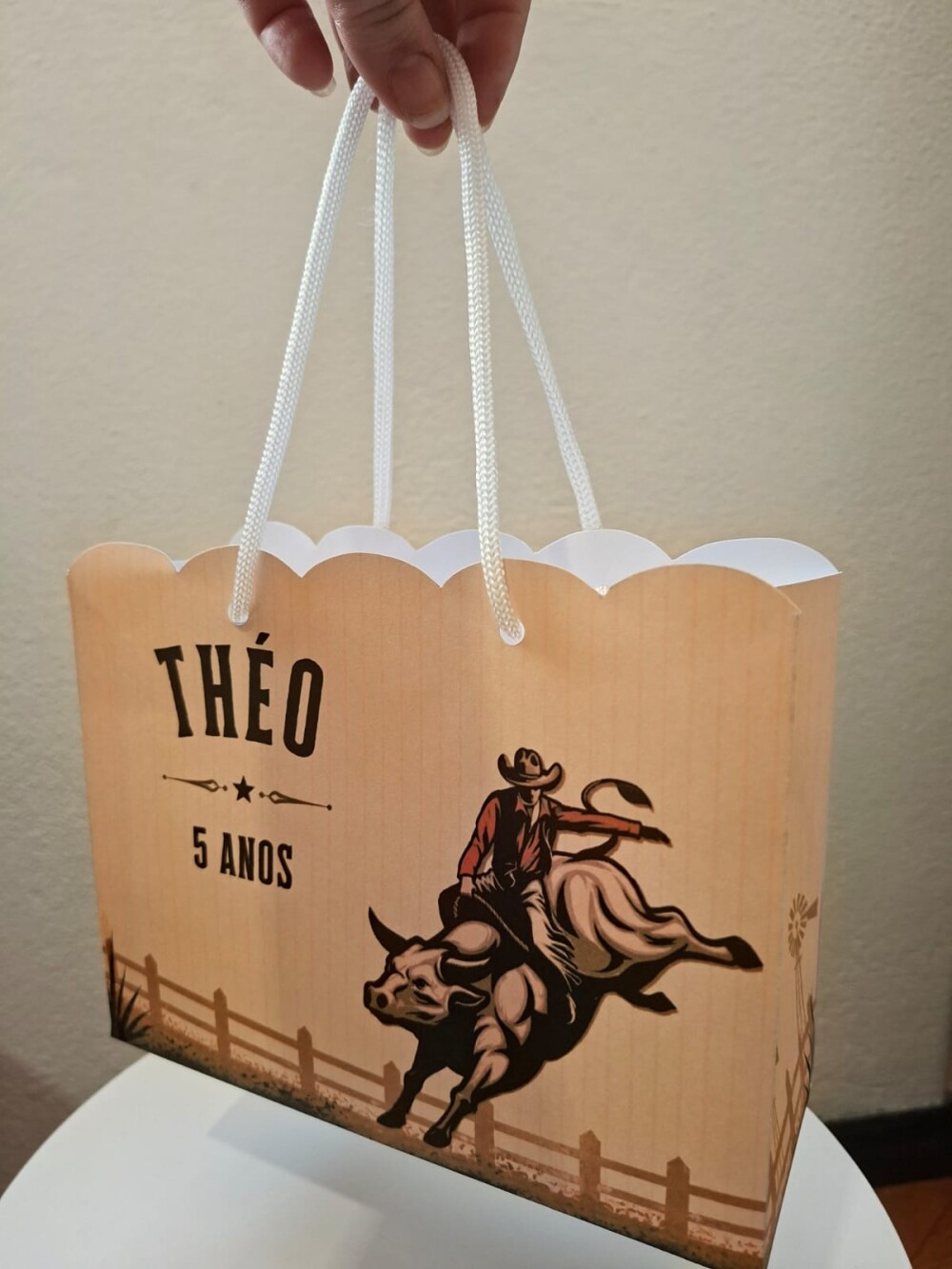 SACOLA PERSONALIZADA LEMBRANÇA ANIVERSÁRIO BOIADEIRO