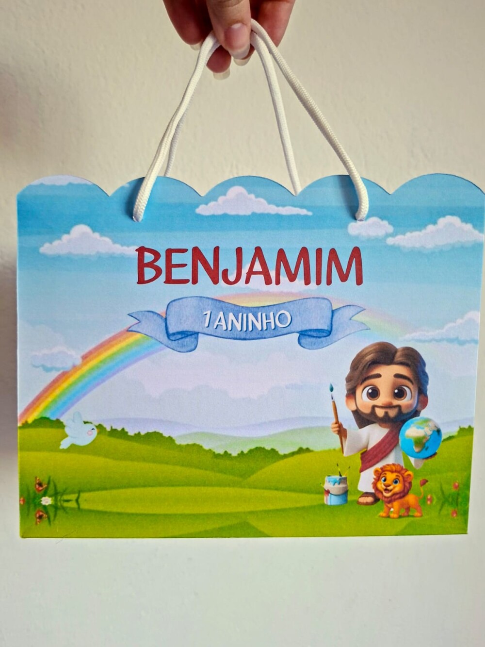 SACOLA PERSONALIZADA LEMBRANÇA ANIVERSÁRIO O MAIOR PINTOR DO MU